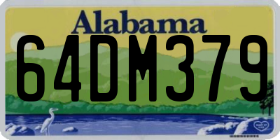 AL license plate 64DM379