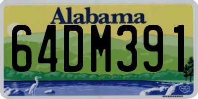 AL license plate 64DM391
