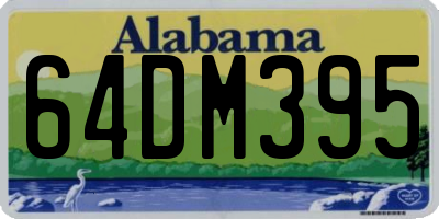 AL license plate 64DM395