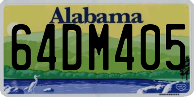 AL license plate 64DM405
