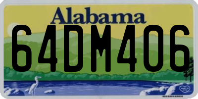 AL license plate 64DM406
