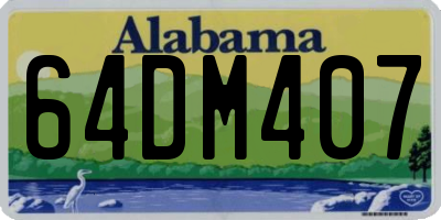 AL license plate 64DM407
