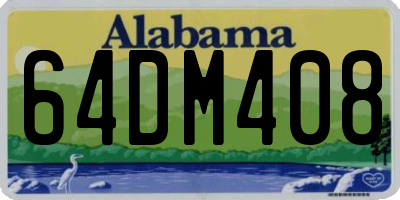 AL license plate 64DM408
