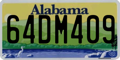AL license plate 64DM409