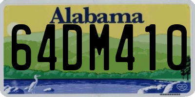 AL license plate 64DM410