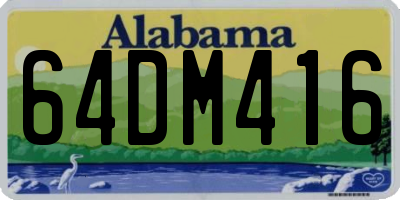 AL license plate 64DM416