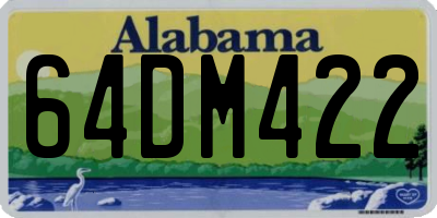 AL license plate 64DM422
