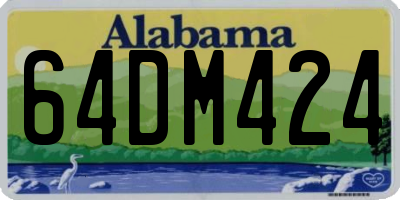 AL license plate 64DM424