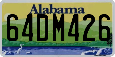 AL license plate 64DM426