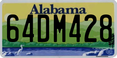 AL license plate 64DM428