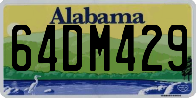 AL license plate 64DM429