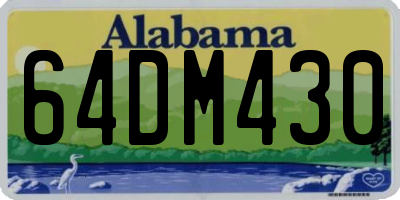 AL license plate 64DM430