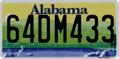 AL license plate 64DM433
