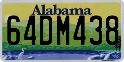 AL license plate 64DM438
