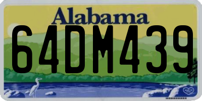 AL license plate 64DM439