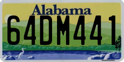 AL license plate 64DM441