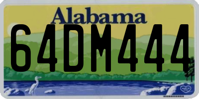 AL license plate 64DM444