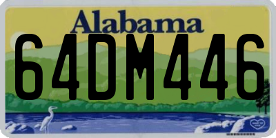 AL license plate 64DM446