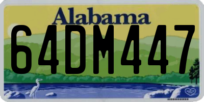 AL license plate 64DM447
