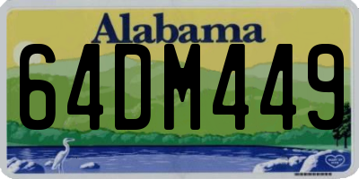 AL license plate 64DM449