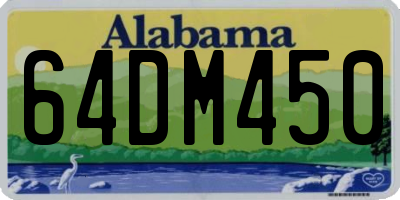 AL license plate 64DM450