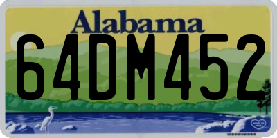 AL license plate 64DM452