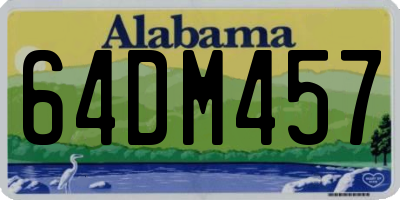 AL license plate 64DM457