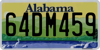 AL license plate 64DM459