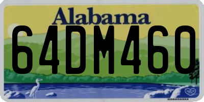 AL license plate 64DM460