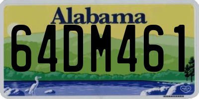 AL license plate 64DM461