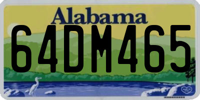 AL license plate 64DM465