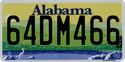AL license plate 64DM466