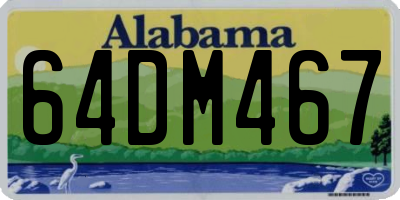 AL license plate 64DM467