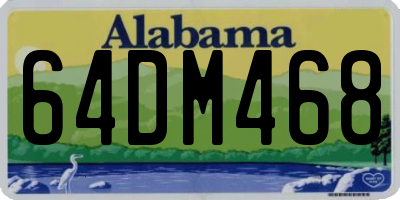 AL license plate 64DM468