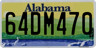 AL license plate 64DM470