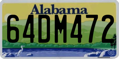 AL license plate 64DM472