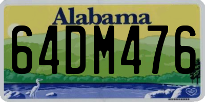 AL license plate 64DM476