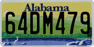 AL license plate 64DM479