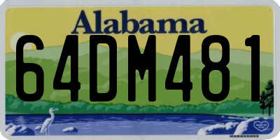 AL license plate 64DM481