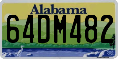 AL license plate 64DM482