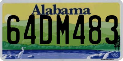 AL license plate 64DM483