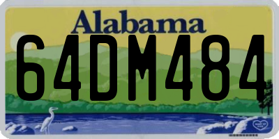 AL license plate 64DM484