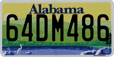 AL license plate 64DM486