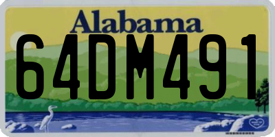 AL license plate 64DM491
