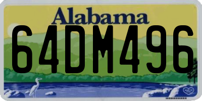 AL license plate 64DM496