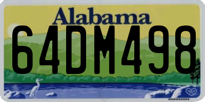 AL license plate 64DM498