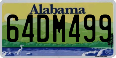 AL license plate 64DM499