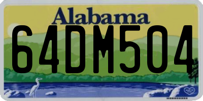 AL license plate 64DM504