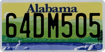 AL license plate 64DM505