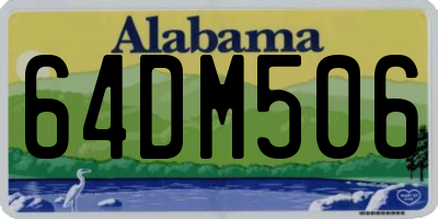 AL license plate 64DM506